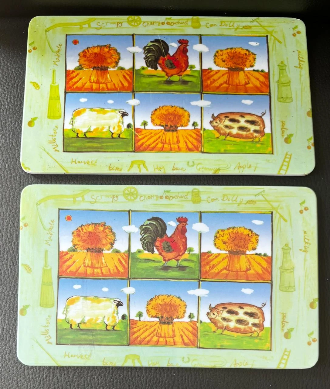 Lot of 6 Spread Boards / Placemats Country Style Charm – photo 2